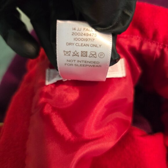 Janie And Jack Belle Of The Ballet Dress Girl Size 6 Red Purple Ruffle Trim - Picture 8 of 8